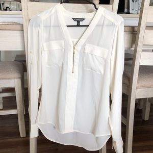 Cream Express blouse